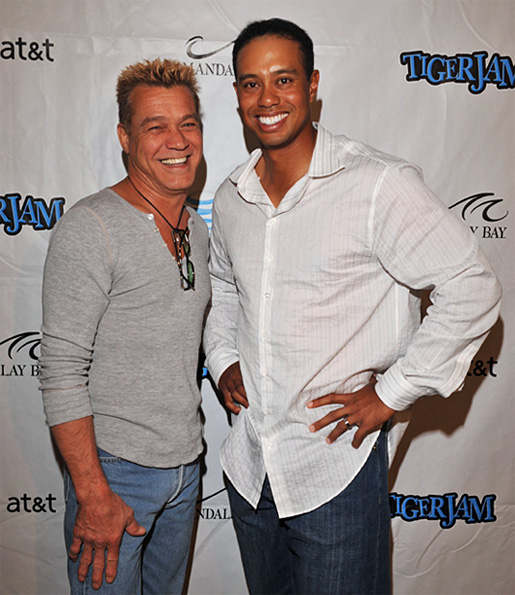Eddie Van Halen and Tiger Woods