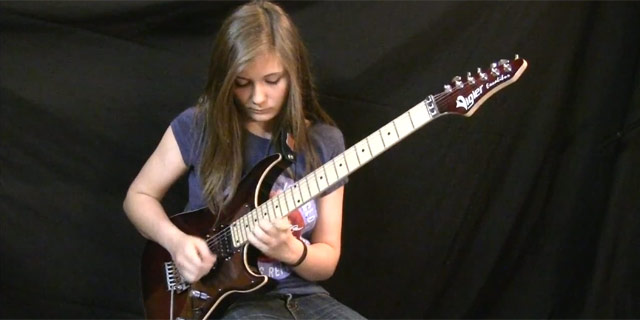 14 Year-Old Girl Shreds Van Halen’s “Eruption”