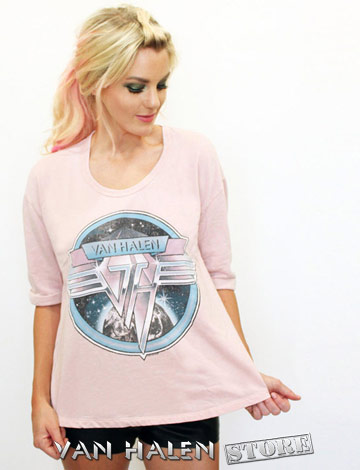Women's Van Halen Blush Pink Pullover by TRUNK Ltd