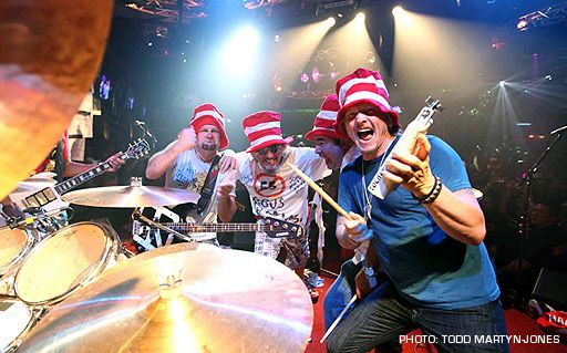 Mike, Sam, Emeril & Matt Sorum - 2009 Bash