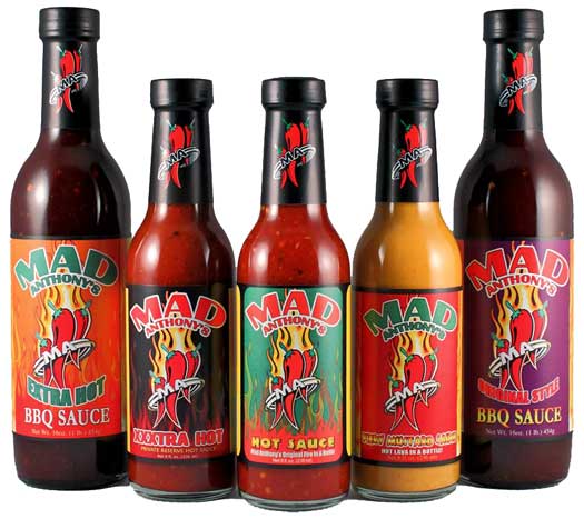 Mad Anthony award winning sauces