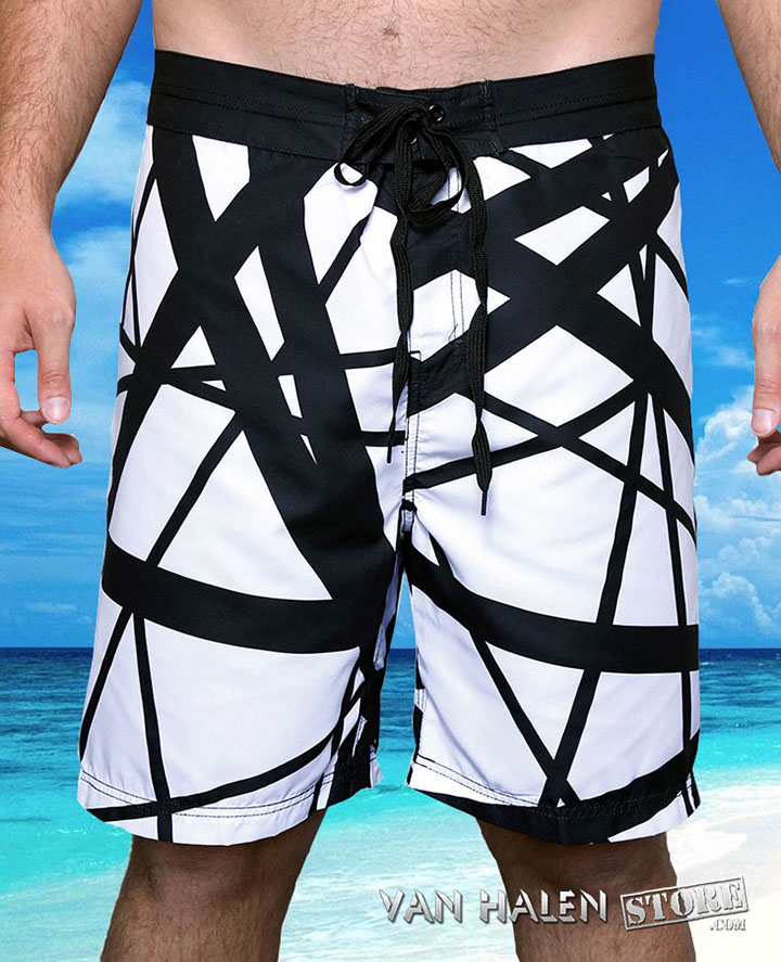 See the new white & black board shorts!