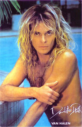 Original 1982 David Lee Roth poster at Van Halen Store!