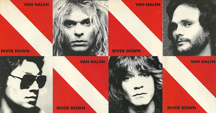 van halen diver down tour dates