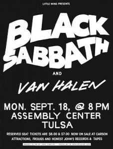 van halen tour with black sabbath