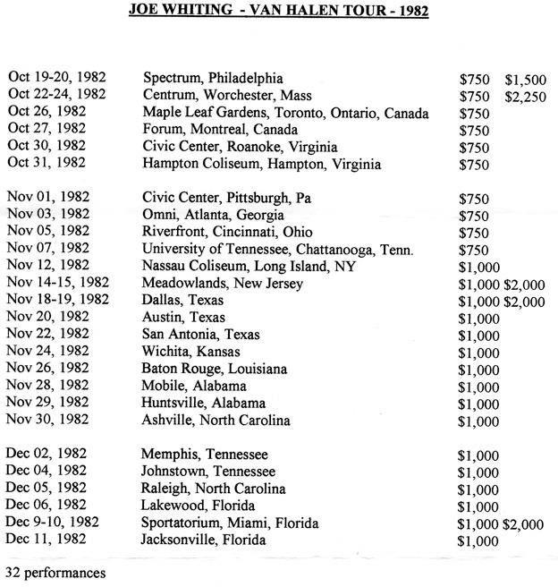 Joe_Whiting_itinerary