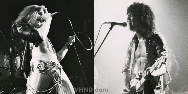 David Lee Roth and Eddie Van Halen, 1977