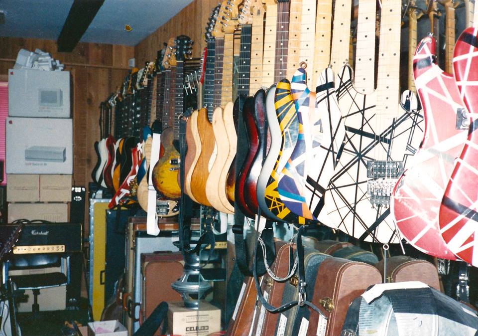 Never Seen Photos of Eddie Van Halen’s Guitar Collection at 5150! Van Halen News Desk