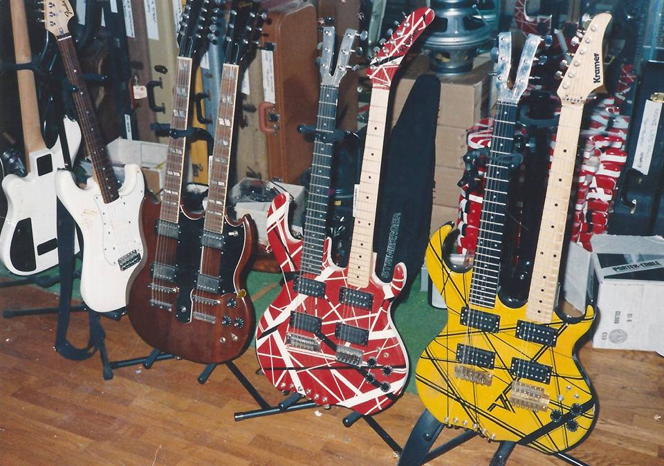 Never Seen Photos of Eddie Van Halen’s Guitar Collection at 5150! Van Halen News Desk