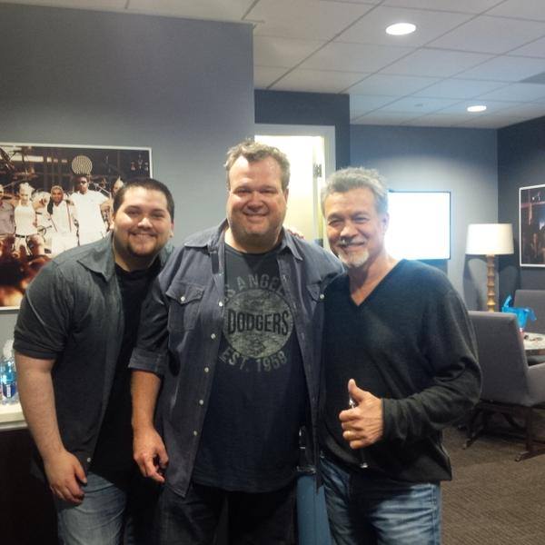 Eddie & Wolf Van Halen with Eric at The Ellen DeGeneres Show