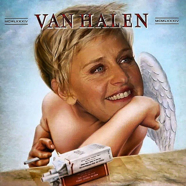 Van Halen 1984 Ellen baby