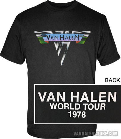 Van Halen 1978 World tour Shirt