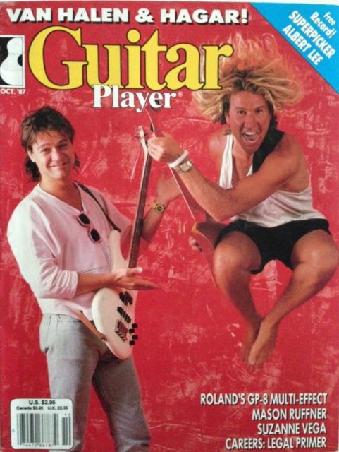 Sammy hagar eddie van halen guitar player magazine 1987