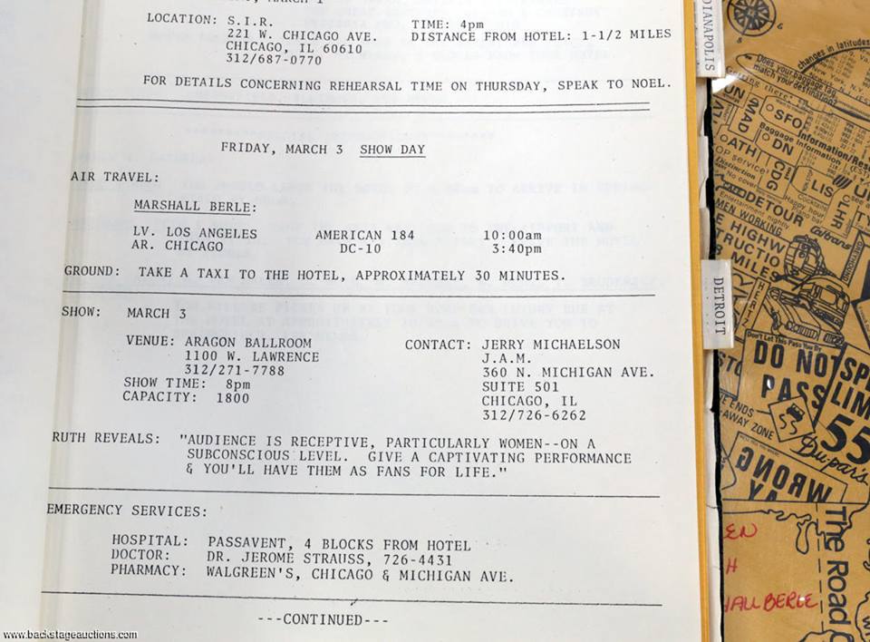 Van_Halen_March_3_1978_itinerary