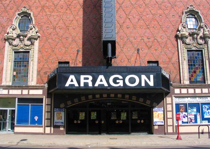 Facade of Aragon Ballroom in Chicago