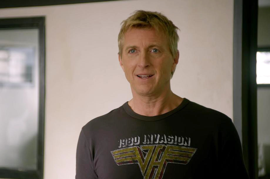 William Zabka sporting a Van Halen t-shirt in Cobra Kai