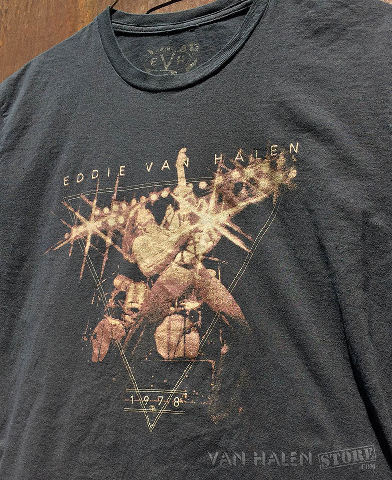 S704_VHND_Eddie_Van_Halen_1978_Triangle_logo_Shirt