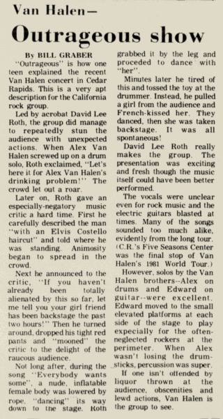 Van-Halen-newspaper-concert-review-10:21:81-Cedar-Rapids_2