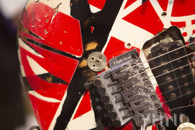 Eddie Van Halen's real original Frankenstein guitar displayed at the MET museum 2019