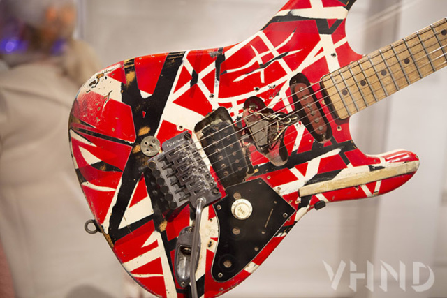 Eddie Van Halen's real original Frankenstein guitar displayed at the MET museum 2019