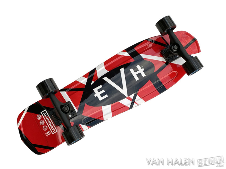 EVH Eddie Van Halen 5150 R/W/B Stripes Skateboard Complete by ALUMINATI NIB 