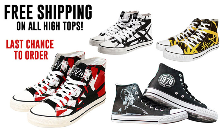 Last chance ever to get these EVH High Tops Sneakers! Order now or never.