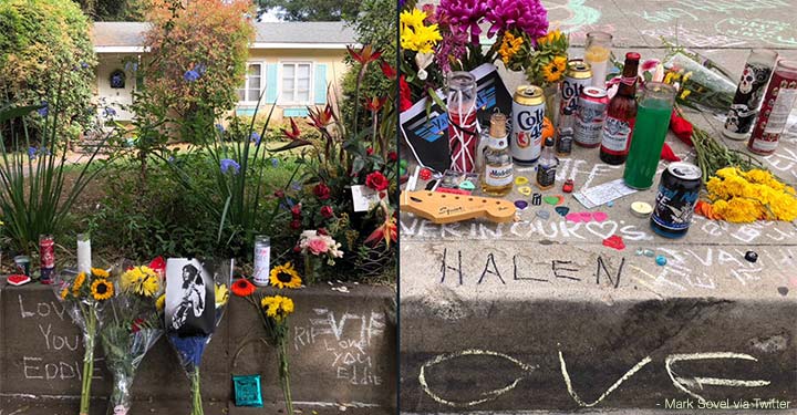 Fans Take to the Streets to Memorialize Eddie Van Halen