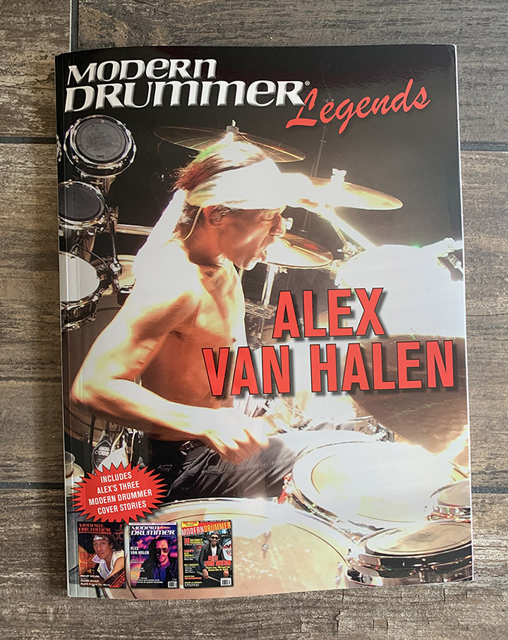 This image has an empty alt attribute; its file name is Alex-Van-Halen-Modern-Drummer-Legends-Book.jpg