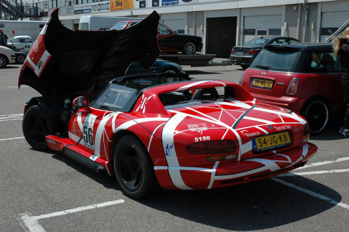 Dodge Viper with custom Van Halen paint job